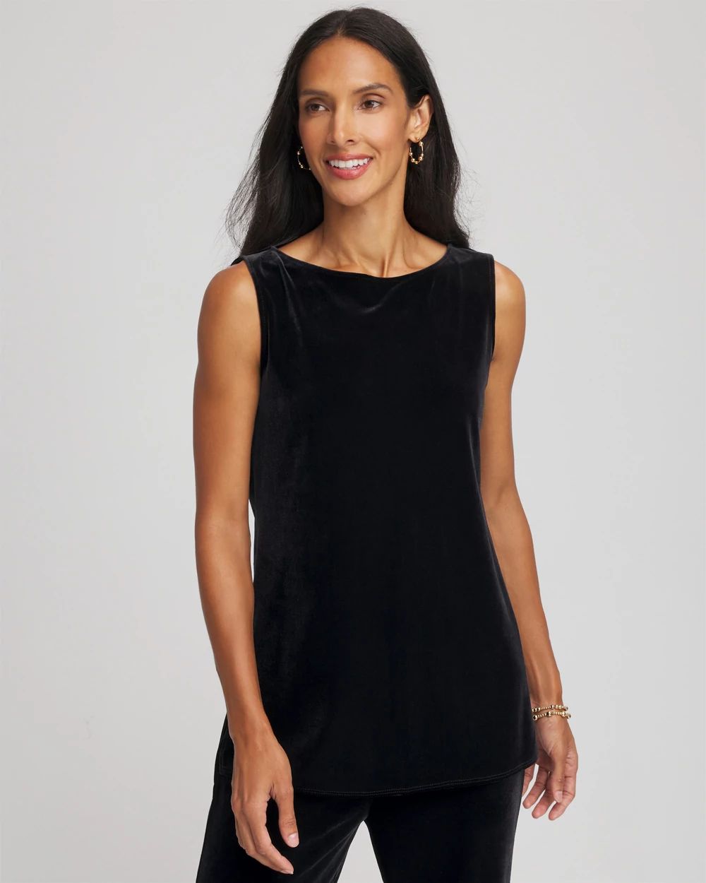 Travelers™ Velvet Side-Slit Tank | Chico's